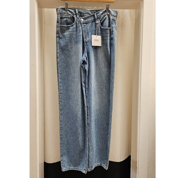 Just Black Denim, Cross-Over, Button Fly, Denim, Size 29, NWT - Picture 1 of 4